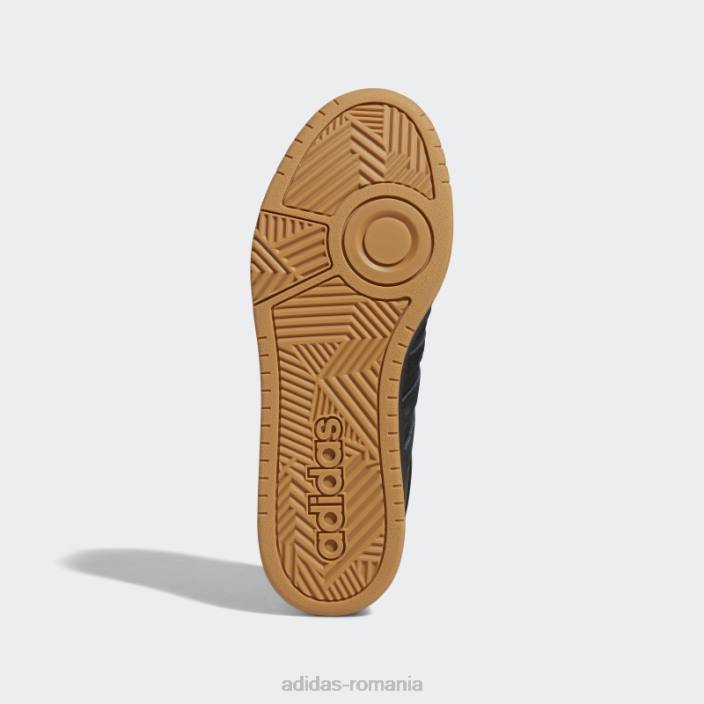 Adidas pantofi vintage hoops 3.0 low clasici negri bărbați alb negru 2JBN4100