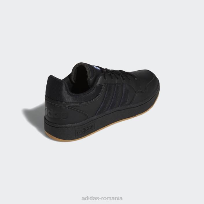 Adidas pantofi vintage hoops 3.0 low clasici negri bărbați alb negru 2JBN4100