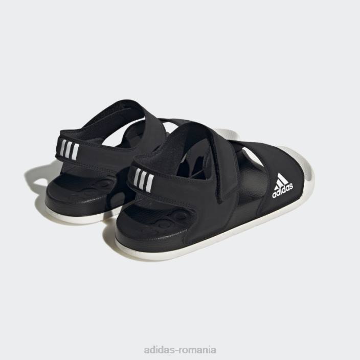 Adidas sandale adilette modă albă bărbați alb negru 2JBN12418
