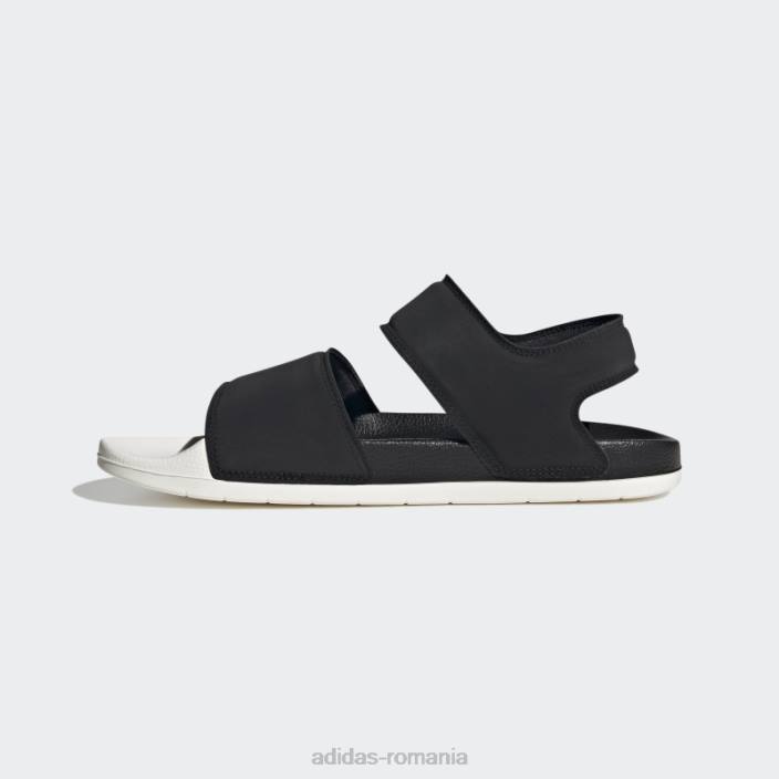 Adidas sandale adilette modă albă bărbați alb negru 2JBN12418