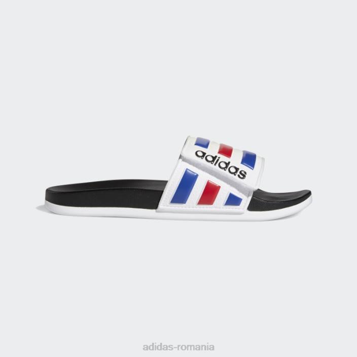 Adidas sandale ajustabile adilette comfort alb adidas bărbați alb/albastru regal/stacojiu 2JBN288