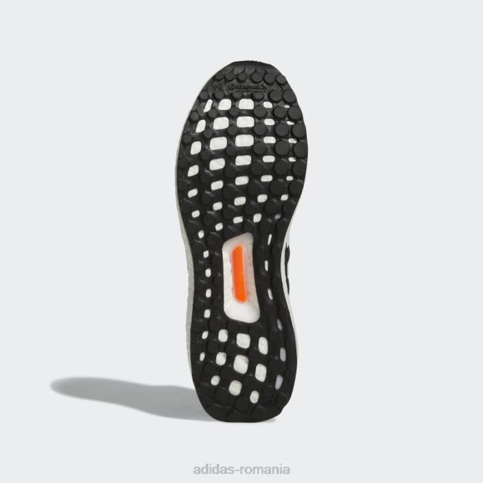 Adidas ultraboost 5 dna running sportswear lifestyle pantofi albi bărbați negru/alb/portocaliu 2JBN4119