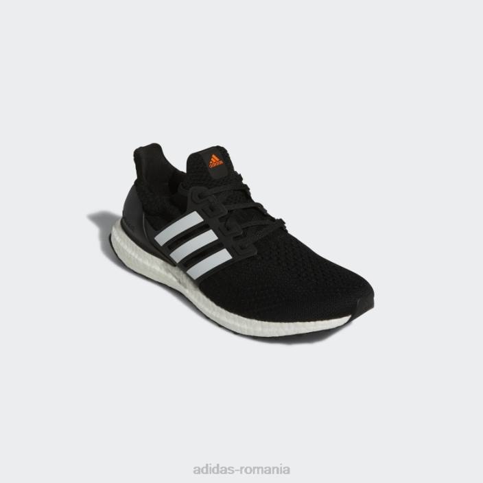 Adidas ultraboost 5 dna running sportswear lifestyle pantofi albi bărbați negru/alb/portocaliu 2JBN4119