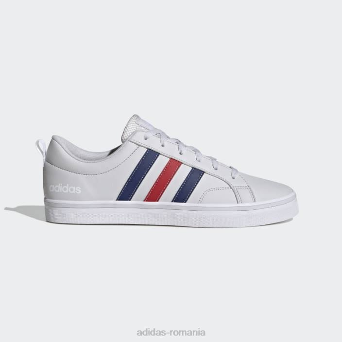 Adidas vs pace 2.0 pantofi din nubuc sintetic cu 3 dungi, gri liniuță bărbați gri liniuță/albastru victorie/alb 2JBN12763