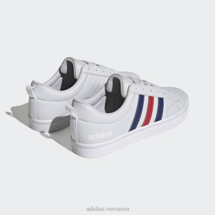 Adidas vs pace 2.0 pantofi din nubuc sintetic cu 3 dungi, gri liniuță bărbați gri liniuță/albastru victorie/alb 2JBN12763