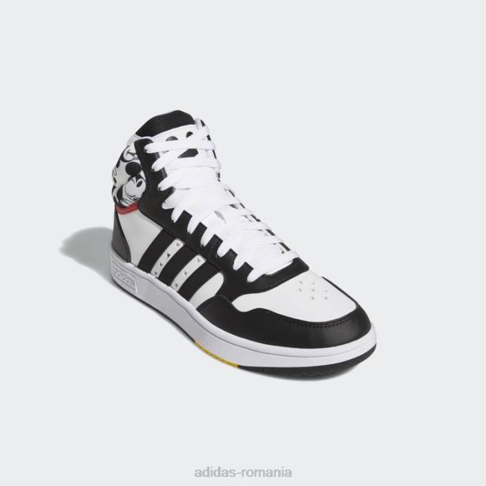 Adidas x disney mickey mouse hoops 3.0 pantofi mijlocii alb fierbinte bărbați alb/negru/roșu rază 2JBN5968