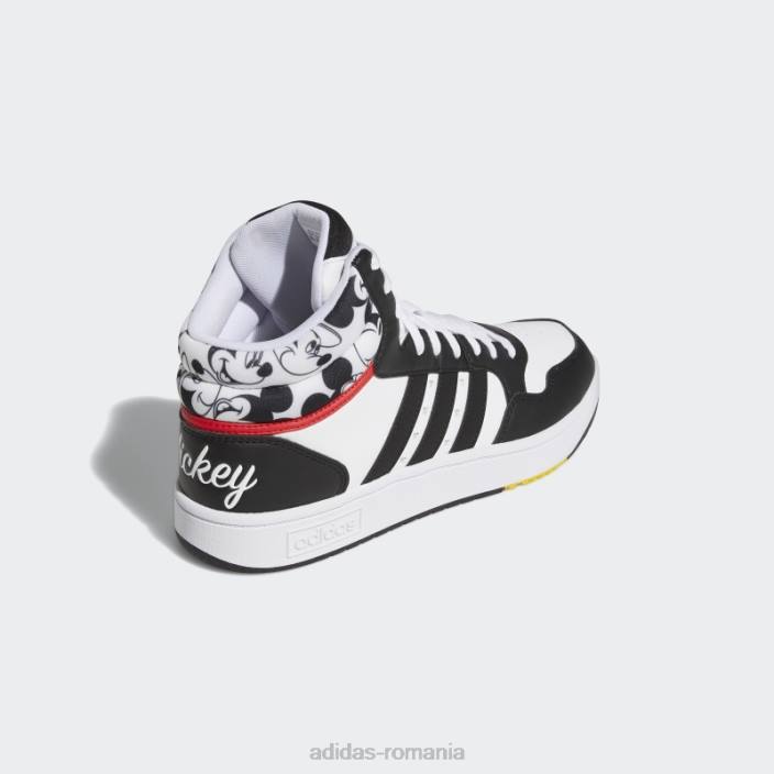 Adidas x disney mickey mouse hoops 3.0 pantofi mijlocii alb fierbinte bărbați alb/negru/roșu rază 2JBN5968