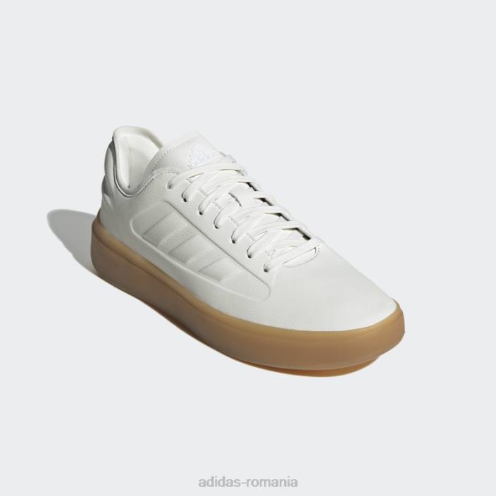 Adidas zntasy lightmotion+ lifestyle gumă de pantofi pentru adulți bărbați alb/gumă 2JBN4514