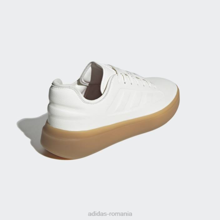 Adidas zntasy lightmotion+ lifestyle gumă de pantofi pentru adulți bărbați alb/gumă 2JBN4514