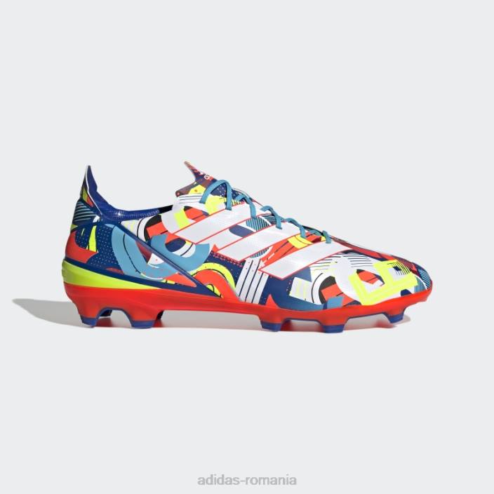 Adidas Gamemode crampuri de fotbal pentru teren ferm cyan adidas bărbați cyan/alb/rosu 2JBN19986