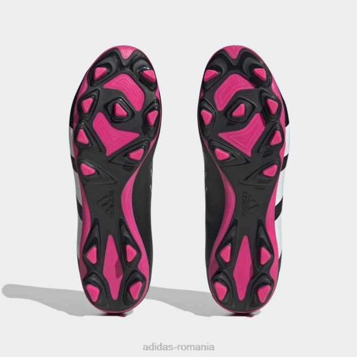 Adidas Predator negru precizie.4 crampoane flexibile de fotbal la sol bărbați negru/alb/roz 2JBN19960