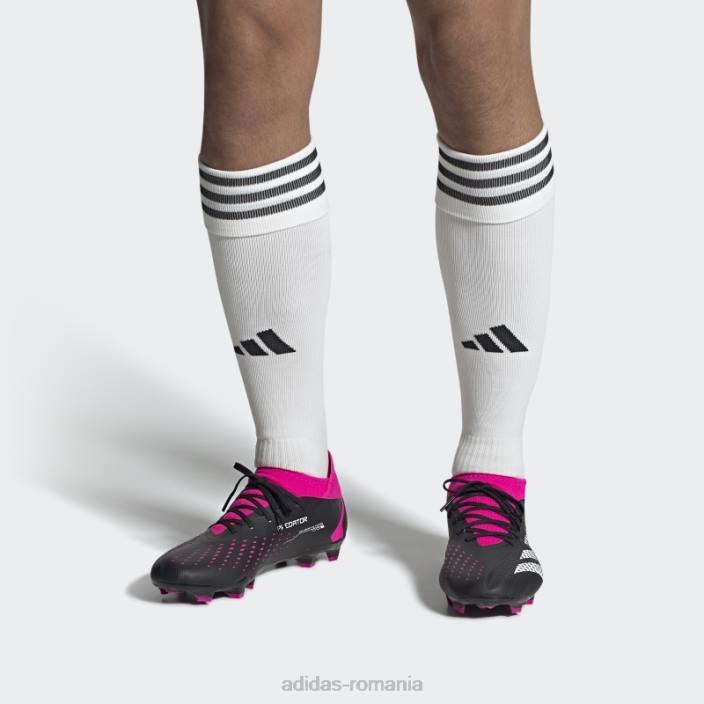 Adidas Predator roz elegant de precizie.3 crampoane de fotbal pentru teren ferm bărbați negru/alb/roz 2JBN19956