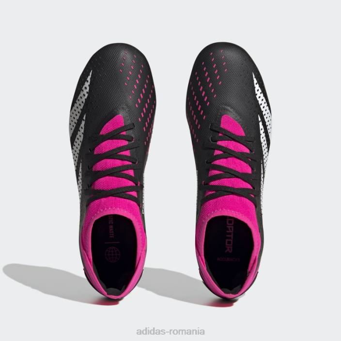 Adidas Predator roz elegant de precizie.3 crampoane de fotbal pentru teren ferm bărbați negru/alb/roz 2JBN19956