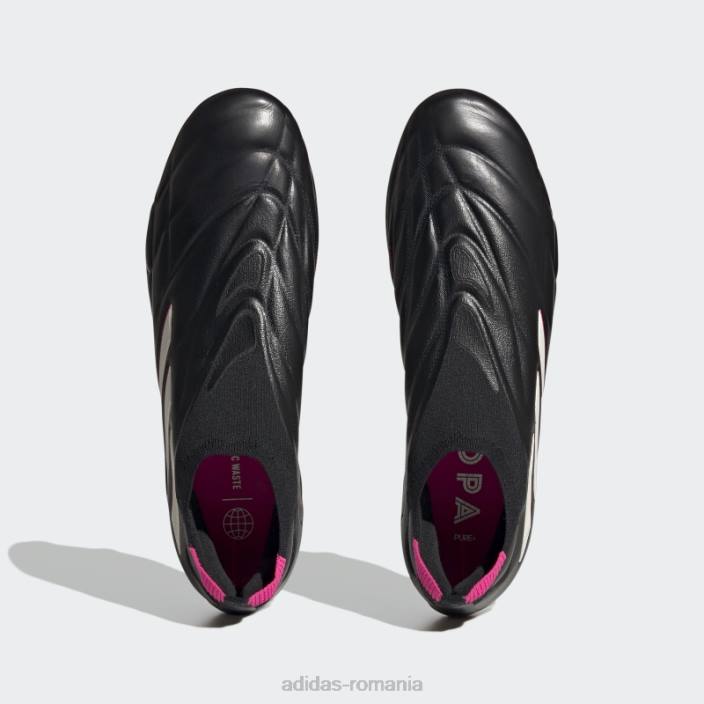 Adidas adidasi negru copa pure+ pentru teren ferm bărbați negru/zero metalic/roz 2JBN19989
