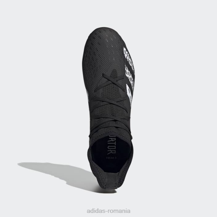 Adidas black predator freak.3 crampoane de fotbal pentru teren ferm adidas bărbați alb negru 2JBN19995
