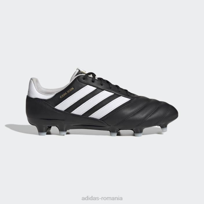 Adidas copa icon crampuri de fotbal pentru teren ferm negru bărbați negru/alb/auriu metalic 2JBN19970