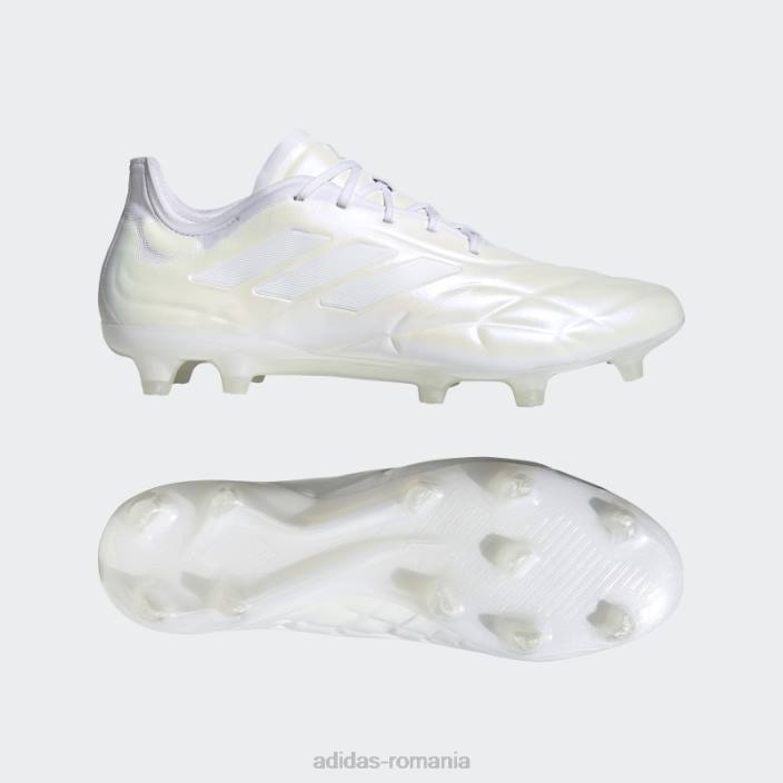 Adidas copa pure.1 crampoane de fotbal teren ferm alb bărbați alb/zero metalic 2JBN19988