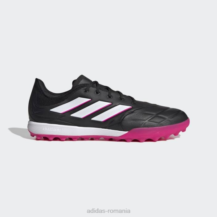 Adidas copa pure.1 pantofi de fotbal turf negri bărbați negru/zero metalic/roz 2JBN19999