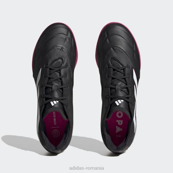 Adidas copa pure.1 pantofi de fotbal turf negri bărbați negru/zero metalic/roz 2JBN19999