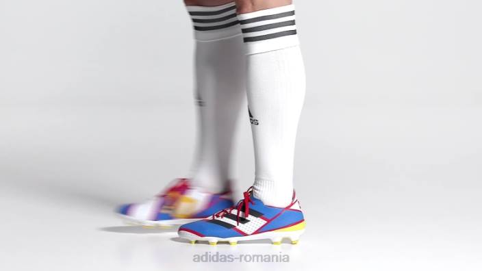 Adidas crampoane de fotbal pentru teren ferm din carbon bărbați alb/carbon/albastru 2JBN20003