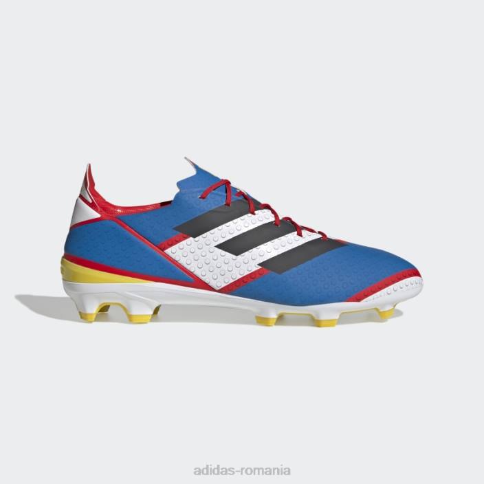 Adidas crampoane de fotbal pentru teren ferm din carbon bărbați alb/carbon/albastru 2JBN20003