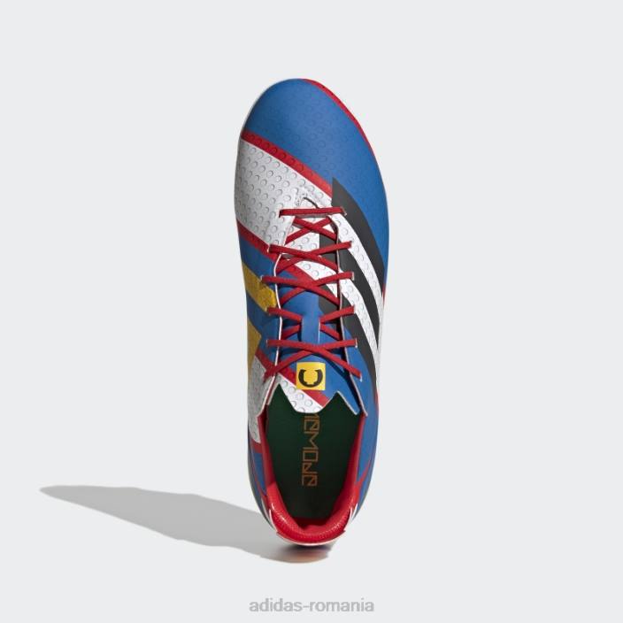 Adidas crampoane de fotbal pentru teren ferm din carbon bărbați alb/carbon/albastru 2JBN20003