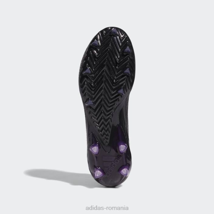 Adidas negru adizero 12 tachete bărbați negru/auriu metalic/violet 2JBN4799