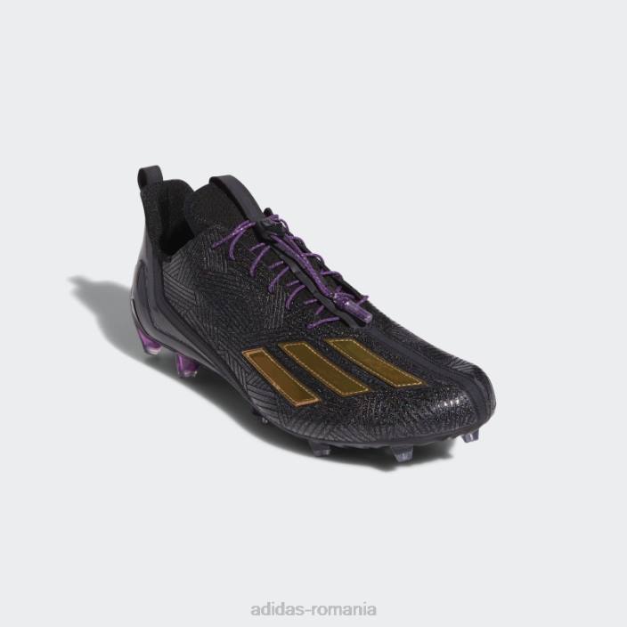 Adidas negru adizero 12 tachete bărbați negru/auriu metalic/violet 2JBN4799