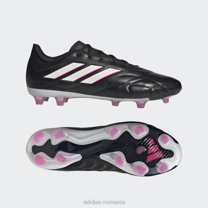 Adidas negru copa pure.2 cizme teren ferm adidas bărbați negru/zero metalic/roz 2JBN13029