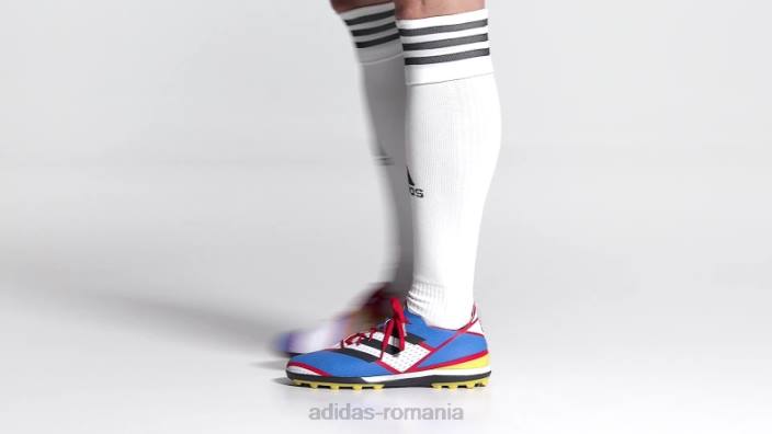 Adidas pantofi de fotbal pentru gazon gamemode alb adidas bărbați alb/carbon/albastru 2JBN20010
