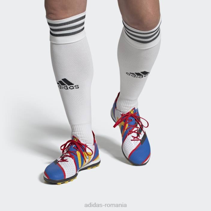 Adidas pantofi de fotbal pentru gazon gamemode alb adidas bărbați alb/carbon/albastru 2JBN20010