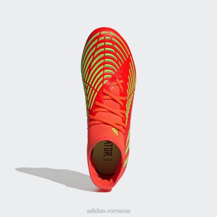 Adidas red predator edge.2 crampoane de fotbal pentru teren ferm adidas bărbați roșu/verde/negru 2JBN20007