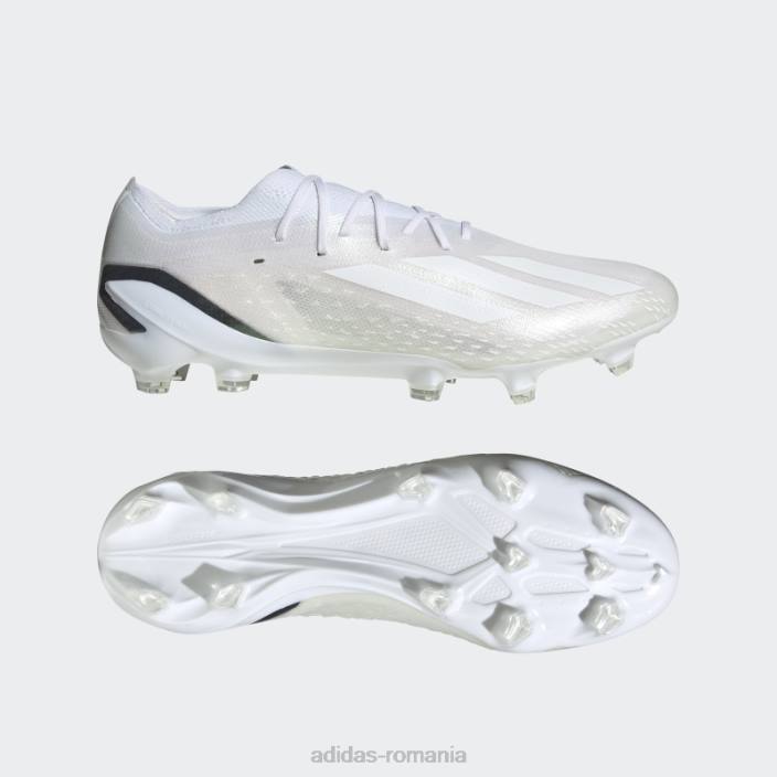 Adidas x speedportal.1 crampoane de fotbal pentru teren ferm alb bărbați alb negru 2JBN19969