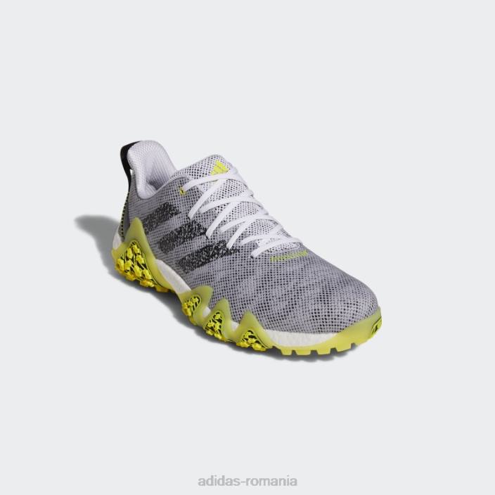 Adidas galben codechaos 22 pantofi fără vârfuri stilați bărbați alb/negru/galben 2JBN1375