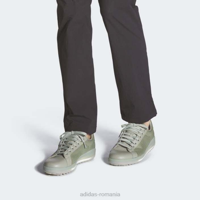 Adidas pantofi de golf cu pietriș argintiu fără vârfuri 1 bărbați pietriș/măslin argintiu 2JBN4294