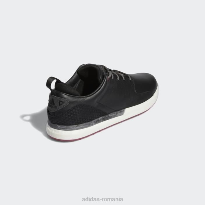 Adidas pantofi de golf flopshot spikeless negri bărbați negru/gri/visiniu 2JBN12943