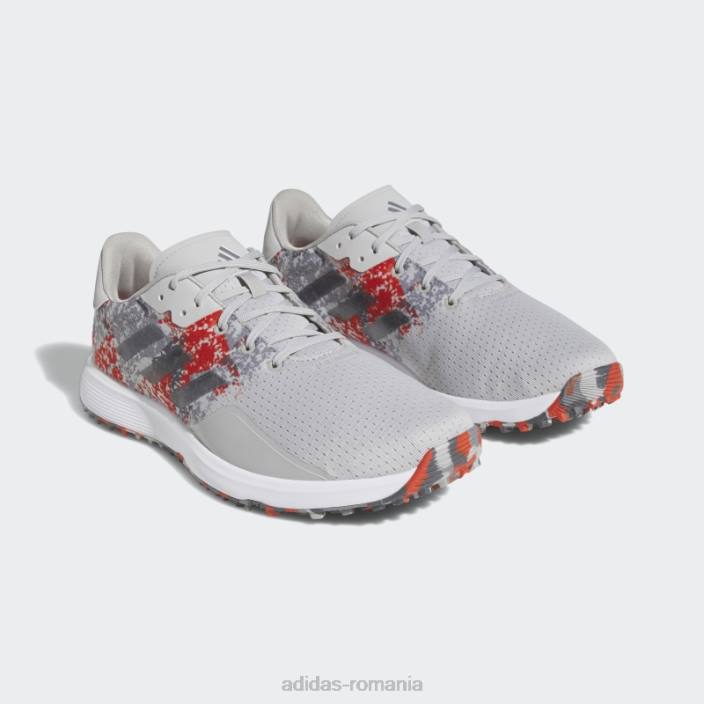 Adidas pantofi de golf gri s2g sl largi adidas bărbați gri/rosu 2JBN4659