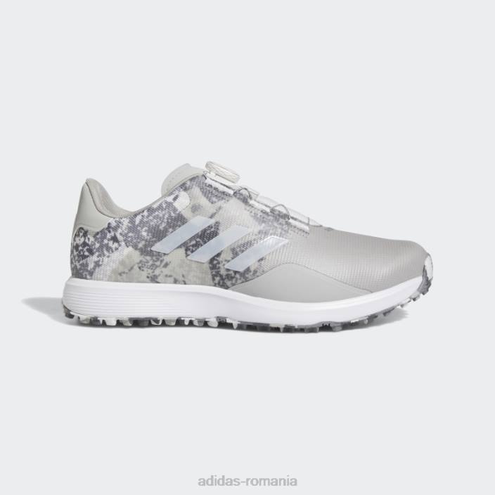 Adidas pantofi de golf largi s2g sl 23 gri bărbați gri/alb 2JBN12394