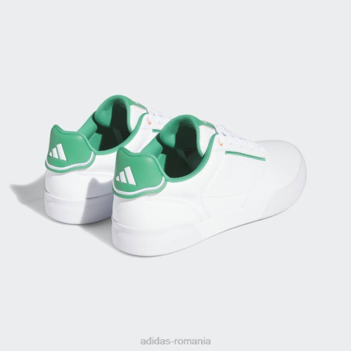 Adidas pantofi de golf retrocross albi fără vârfuri adidas bărbați alb/verde curte 2JBN5937