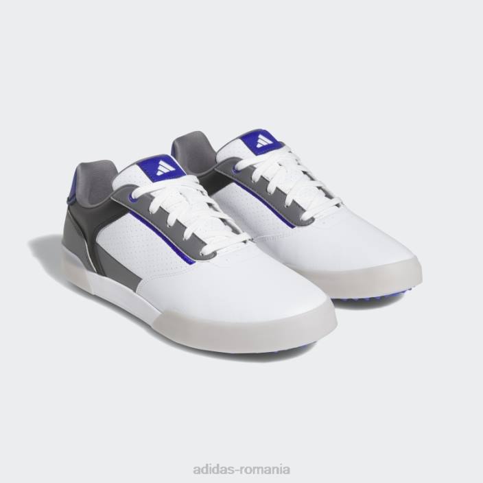 Adidas pantofi de golf retrocross negri fără vârfuri bărbați alb/albastru/negru 2JBN4730