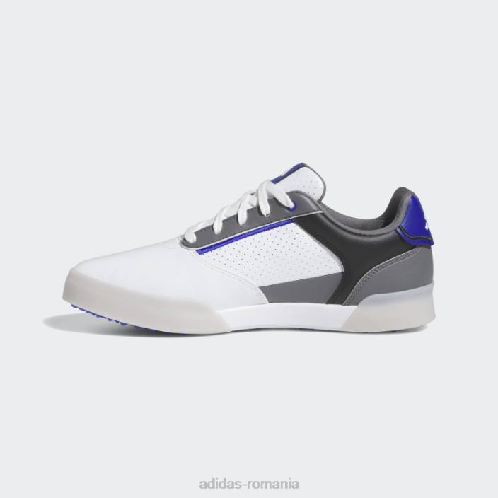 Adidas pantofi de golf retrocross negri fără vârfuri bărbați alb/albastru/negru 2JBN4730