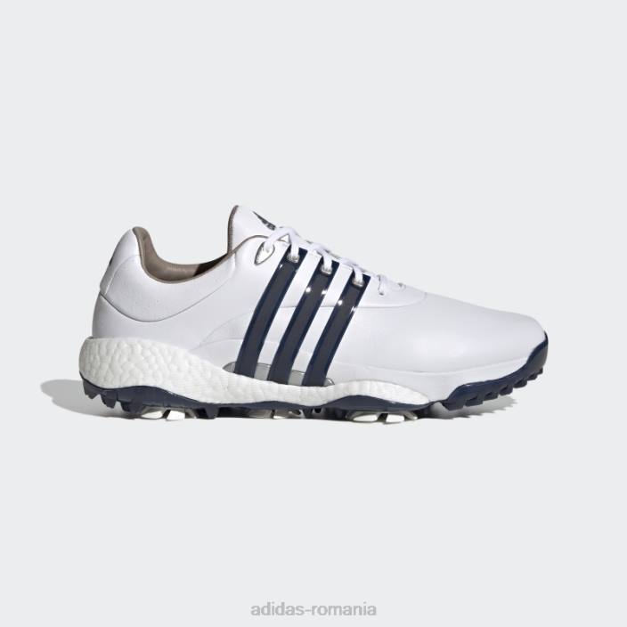 Adidas pantofi de golf tour360 22 alb adidas bărbați alb/marinier/argintiu 2JBN4464