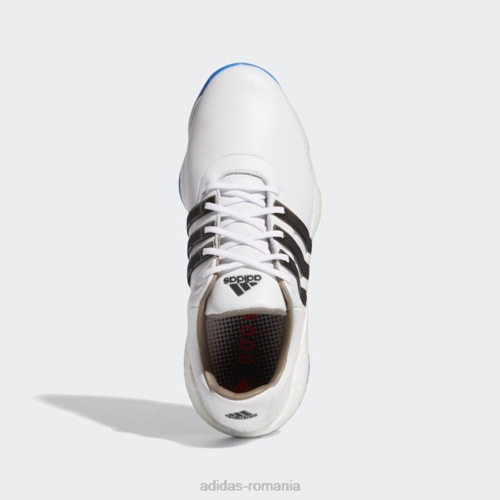 Adidas pantofi de golf tour360 22 alb bărbați papură alb/negru/albastru 2JBN409