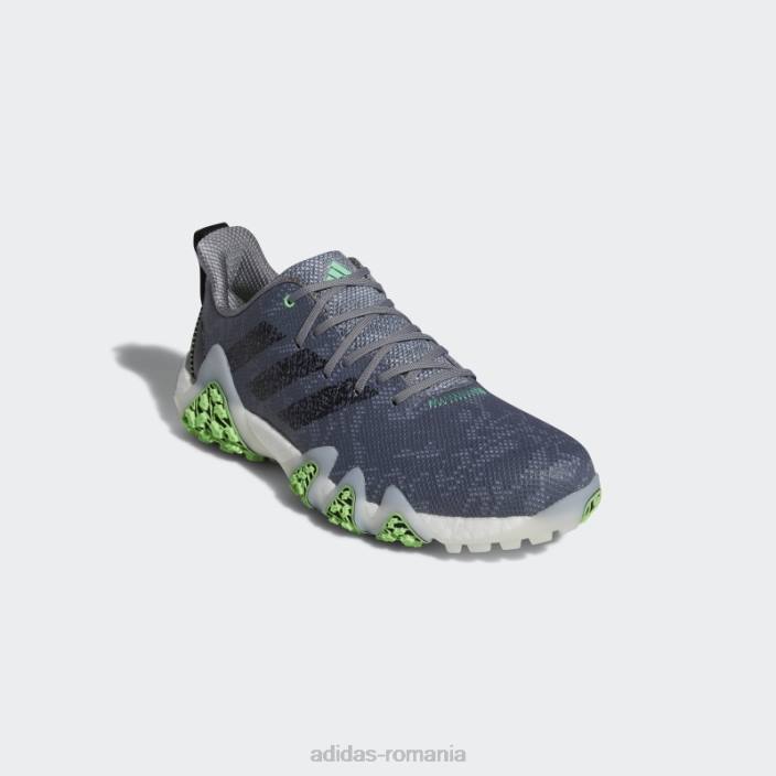 Adidas pantofi gri codechaos 22 fără vârfuri bărbați gri/negru/verde fascicul 2JBN4787