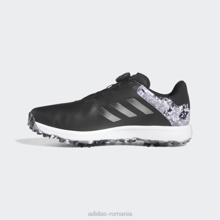Adidas pantofi largi s2g boa negri bărbați negru/argintiu închis/gri 2JBN4727