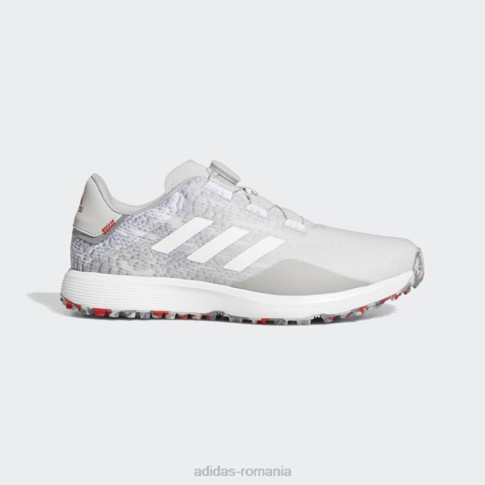 Adidas s2g boa pantofi de golf lați fără vârfuri gri bărbați gri/alb 2JBN4280