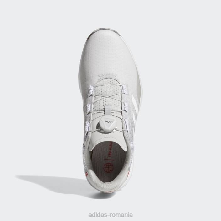 Adidas s2g boa pantofi de golf lați fără vârfuri gri bărbați gri/alb 2JBN4280