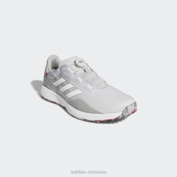 Adidas s2g boa pantofi de golf lați fără vârfuri gri bărbați gri/alb 2JBN4280