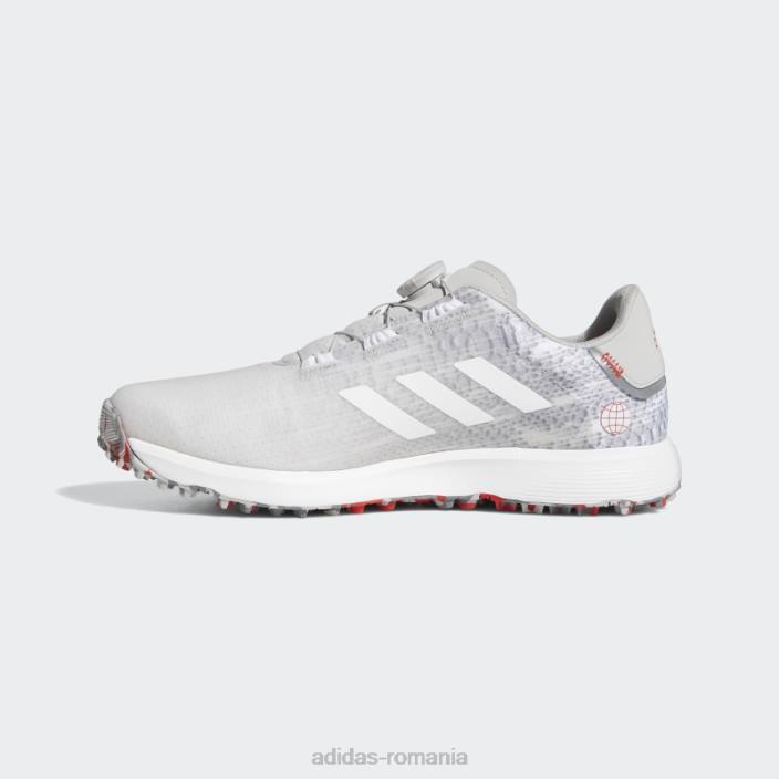 Adidas s2g boa pantofi de golf lați fără vârfuri gri bărbați gri/alb 2JBN4280