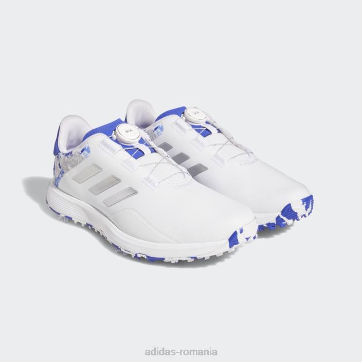 Adidas s2g boa pantofi largi albi bărbați alb/argintiu/albastru 2JBN307